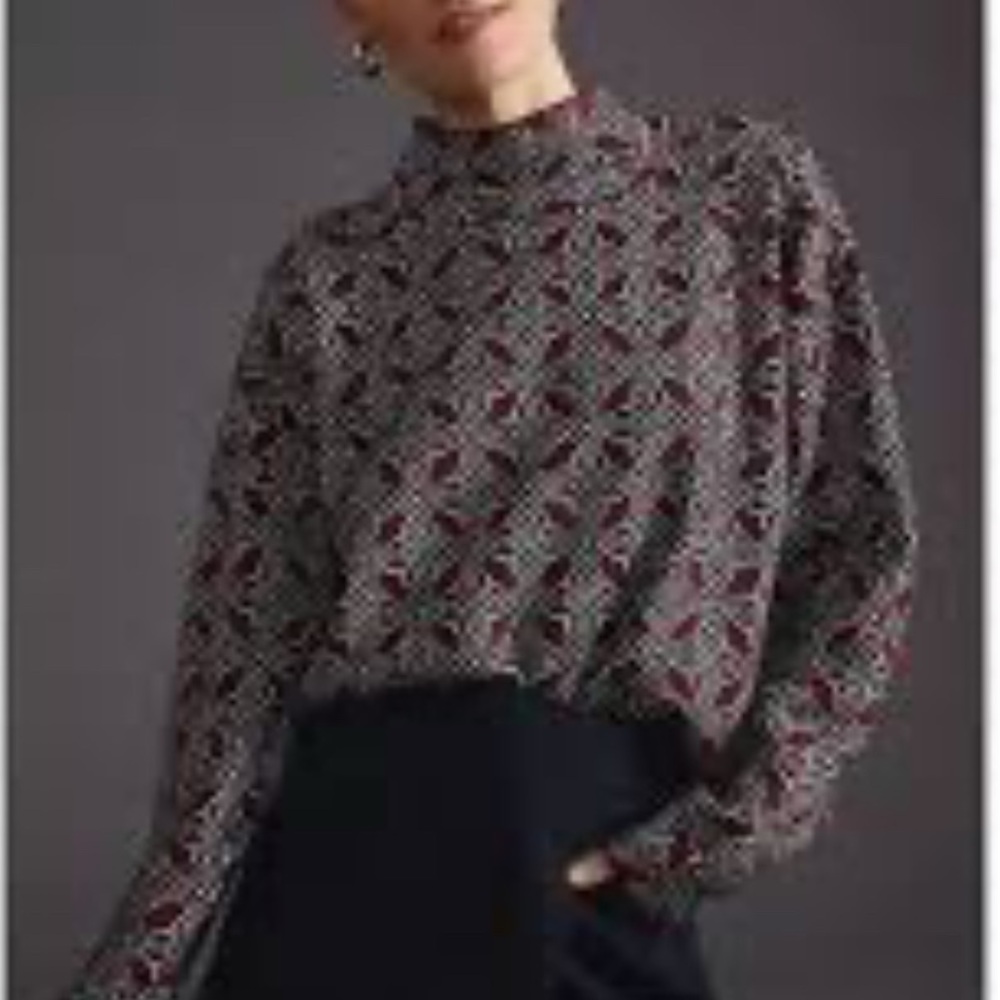 Maeve Careys Mock Neck XS - Picture 2 of 5